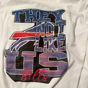 White Graphic Tee with Bold Text